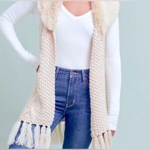 Anthropologie Lili’s Closet long sweater vest. Size SP